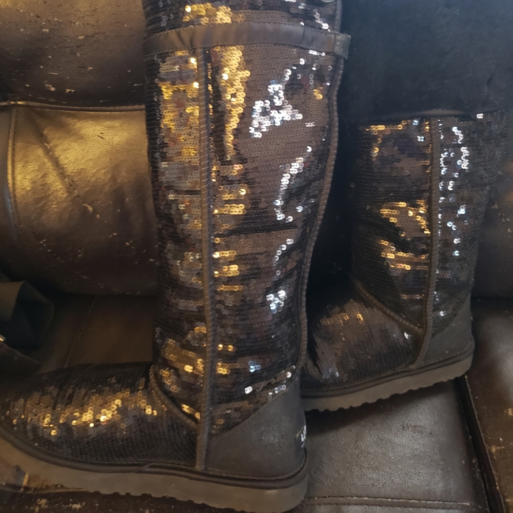 UGG Bailey button sequins over the knee Australian boots
